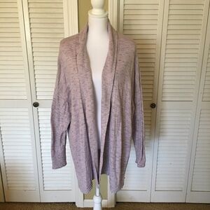 J. Jill Wearever Collection Lilac Open Front Cardigan Sweater Size 2X